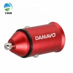 Automotive Parts Output 4.8A Mini car charger dual usb with 12V cargador usb bus
