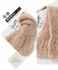 Autumn and winter new wide version beaver rabbit fur scarf fishtail double-sided pure color joker scarf