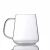 Import BA89A79 Heatresistant High-Borosilicon Single Wall Clear Glass Cup with Handle from China
