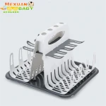 Baby Drying High Capacity Racks Station,Baby Bottle Cup and Bottle holder Dry Rack tools, Folds Flat Baby care
