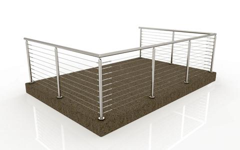 Buy Balcony Stairs Stainless Steel Railing Design Wire Cable Railing ...