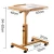 Import Bamboo Movable Computer Table Lift Laptop Table with Slope adjustable foot plate from China