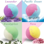 Bath Bombs with Scented Candles Gift Set Dry Skin Moisturize Perfect for Bubble & Spa Bath Handmade Birthday Mothers day Gifts