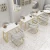 Import Beauty Shop Pink Nail Table Beauty Salon Reception Desk Hair Station Salon Furniture from China
