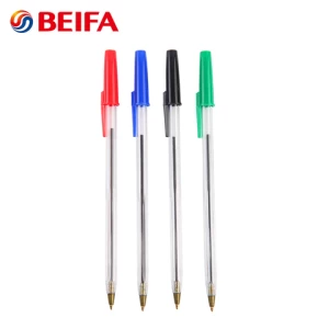 Beifa Brand KA127622 Simple Style Rainbow Color Cheap Plastic Ballpoint Pens Ball Point Promotional
