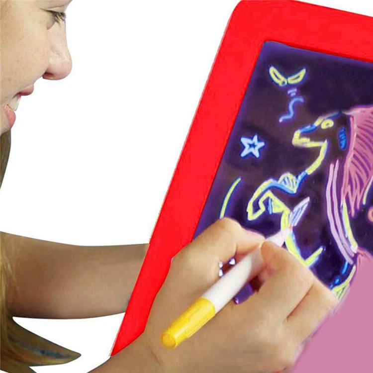 Best 3D Magic Pad LED Writing Board For Art Magic Pad Board With Educational Set gift