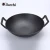Import Best cast iron flat bottom woks with wooden lid cast iron wok from China