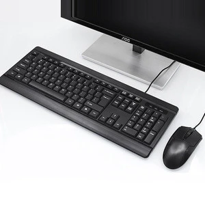 Best price professional oem factory supply directly wired maus keyboard for custom logo brand