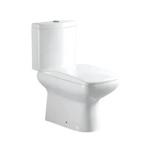 Best selling ceramic bathroom two piece p trap wc toilets sanitary ware water closet suite price with square wc toilet seat