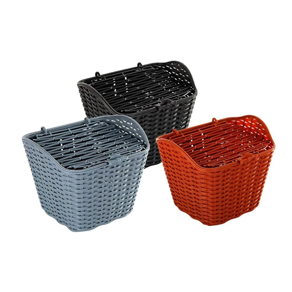 Bicycle  plastic storage baskets waterproof Bike basket with Cover