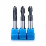 BKXE 2 Flutes Ball Nose End Mills HRC55 Tungsten Milling Cutter Ball Nose End Mill CNC Machine Tool Lathe Cutting Tool