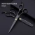 Import Black Hair cutting stainless steel scissors thining hairdressing barber scissors set from China