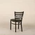 Import Black Ladder Back Dining Metal Restaurant Chair For Sale- Vinyl Seat from China