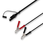 Black Red 2a Crocodile Clip Battery Car Cables Sae To Alligator Clips Cable With Fuse