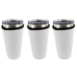 Blank Insulated 20 OZ Tumbler Sleeves Blender Bottle Cover Holders Neoprene Iced Coffee Cup Cooler With Handle for Sublimation