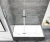 Import Blossom Over The Tub Pivot Hinge Folding Nano Glass Bathroom Shower Bath Screen from China