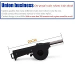 Blower BBQ Fan Air Blowers Fans Hot Air Blower Heater Camping Stove Accessories for Barbecue Fire Bellows Hand Crank Tool Black