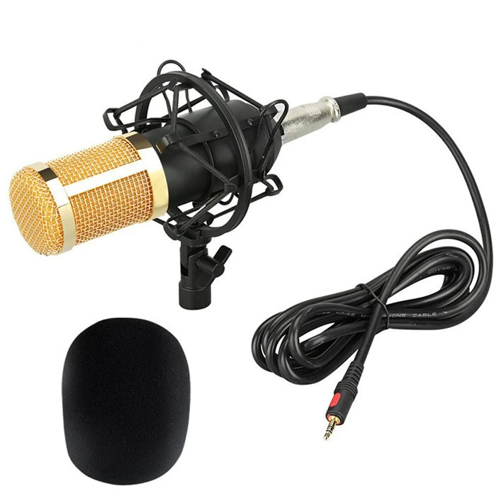 BM800 Professional Condenser Microphone for webcast live recording  800 Condenser Mic Microphone with Shock Mount Arm Scissor