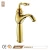 Import Bobao Bathroom Accessories Hot Selling Luxury Brass Single Lever Gold Basin Faucet Golden Basin Mixer from China