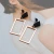 Import Body piercing jewelry fashion simple rectangle stainless steel earrings from China