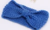 Bohemian Europe warm corn bow ribbon woven knit headband adult fashion hair band