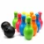 Import Bowling Pins Ball Toys Small Plastic Bowling Set Fun Indoor Game with 10 Mini Pins and 2 Balls Educational Toy Great For Kids from China