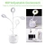 Import BT-6394 Girls Boys Reading Light 3 AA / USB Charging Book Light with Pen Holder for Kids, Dimmable Study  LED Desk Lamp from China