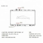 Car radiator OEM: 19010-RFE-901/19010-RFE-902 425*768*16 AT Auto radiator
