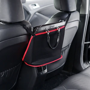 Car seatback compartment net pocket Organizers receptacle bag Seat slot storage Containers box