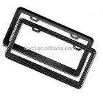 carbon fiber license plate frames,USA used license plate frames,black carbon fiber frames