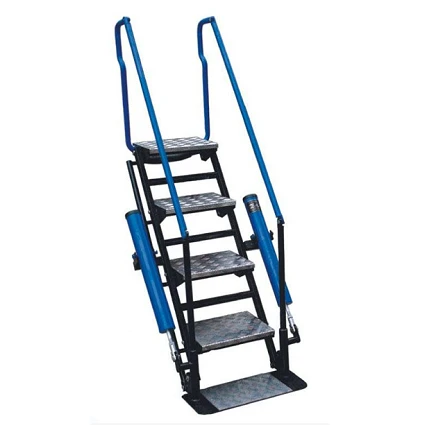 Carbon steel Rolling Handrail step ladder on the Floating Roof Tanks for oil&amp;gas and chemical liquid skid-mounted