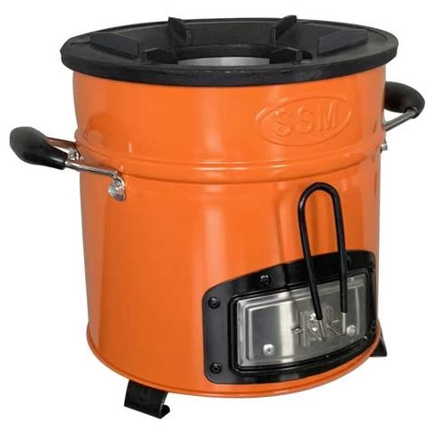 cast iron top cold rolled steel body charcoal stove with secondary air