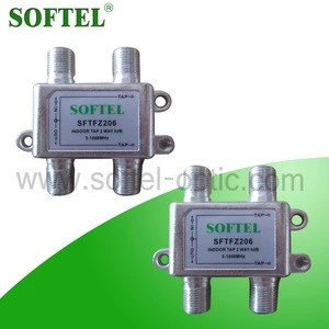 CATV Indoor 5-1000MHz Two Way Tap, Softel High Isolation Taps and Splitter