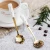 Import Ceramic handle cute cherry blossom petals coffee dessert spoon creative spoon from China