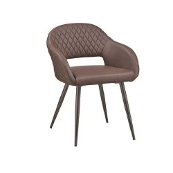 cheap dining leather chair backrest stainless steel legs curved back upholestered dining chair classic cafe