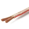 Cheap price 50ft Transparent Red 16AWG Speaker Cable