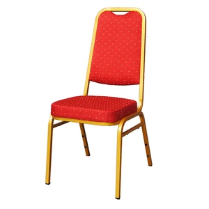 Cheap sale steel gold tube red restaurant chairs for sale used