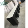 cheaper dark brown wood with white marble nail bar table