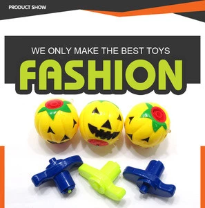 china direct factory spinning top pumpkin shape classic toys for kids