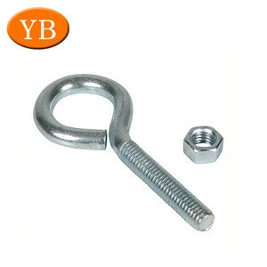 China directly supply High Quality new design hot-seling zinc plated or self-colored eye bolts ISO9001 2008 passed