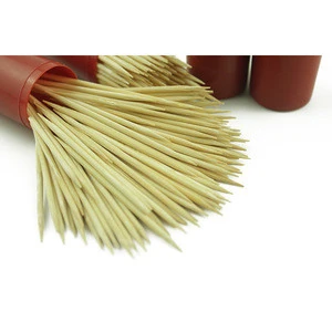 China Factory direct natural bamboo colorful bottle toothpicks