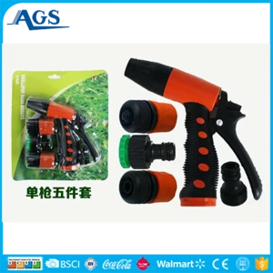 China Factory household High Pressure Plastic Water gun with 10m soft hose Water Spray Gun set Garden Tools