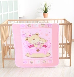China manufacturer supply soft and safe baby raschel blanket