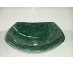 China Natural Green Marble Stone Bathroom Sink, Green Marble Sink, Stone Sink