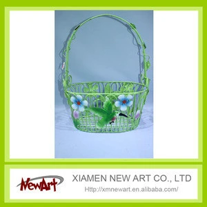 china supplier cheap fo sale metal bucket wholesale garden decoration flower basket
