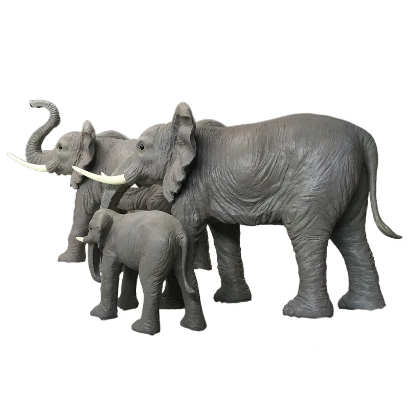 Chinese Factory Garden Decoration Furnishings Resin Animal Elephant Statue