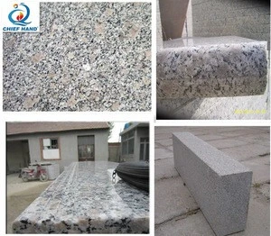 Chinese G383 Pear flower Granite stair tile slab polished flamed cheap