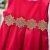 Import Chinese golden flower red hand embroidery designs for baby dresses from China