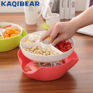 chinese new year plastic candy tray with compartments snack box kids