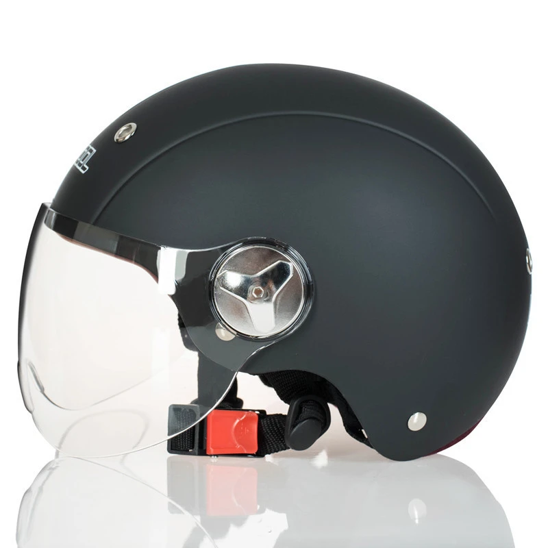 Classical high quality vintage half face motorcycle motorbike helmets with goggle DOT approval